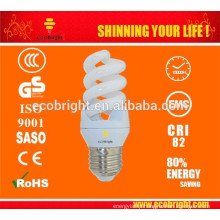 HOT ! T3 11W Mini Full Spiral Energy Saving Lamp 10000H CE QUALITY
